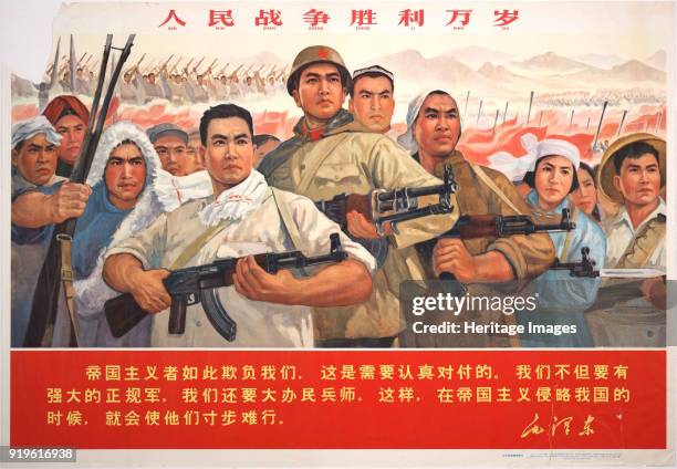 Long Live the Victory of People's War!, 1966. Private Collection. Strictly for Editorial use only.