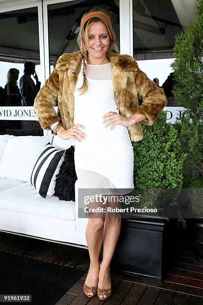 Zoe Badwi attends The BMW Caulfield Cup at Caulfield Racecourse on October 17, 2009 in Melbourne, Australia.