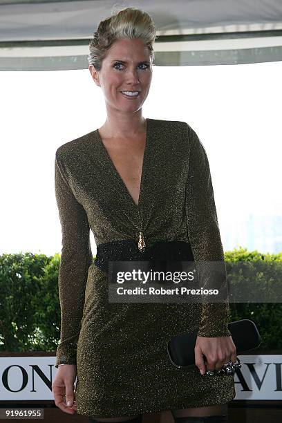 Sarah-Jane Clarke attends The BMW Caulfield Cup at Caulfield Racecourse on October 17, 2009 in Melbourne, Australia.