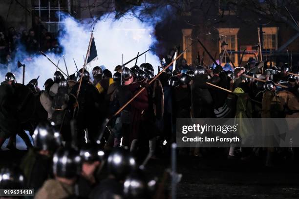 Re-enactors representing the rival armies of the Vikings and Anglo-Saxons meet in a final battle to determine the future of the British Isles during...