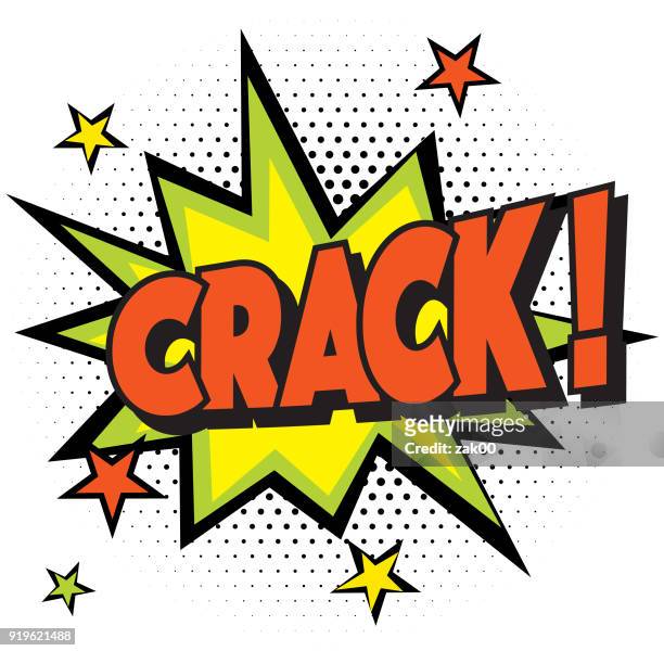 crack text - serious stock illustrations