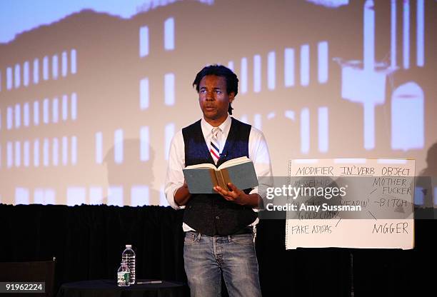 Writer Colson Whitehead reads his work at The 2009 New Yorker Festival: Fiction Night at DGA on October 16, 2009 in New York City.