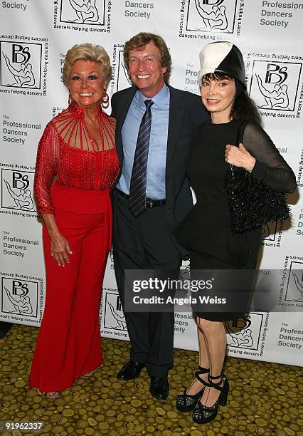 Film legend Mitzi Gaynor, TV personality Nigel Lythgoe and choreographer/director Toni Basil arrive to the Professional Dancers Society Fabulous Fall...