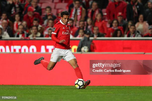 Benfica midfielder Joao Carvalho from Portugal during the Portuguese Primeira Liga match between SL Benfica and Boavista FC at Estadio da Luz on...