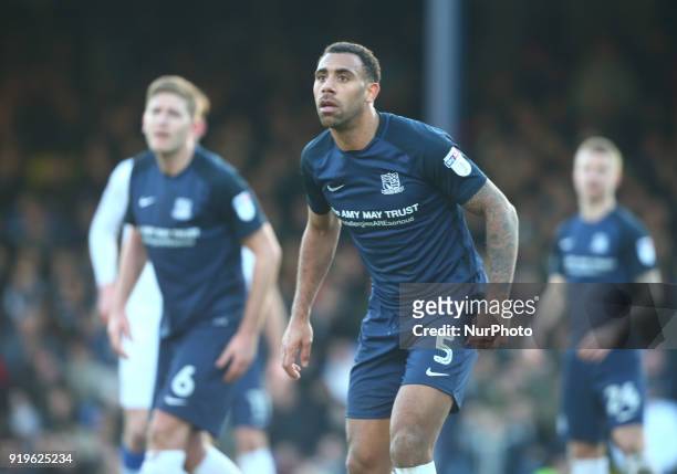 Anton Ferdinand of Southend United during League One match between Southend United against Portsmouth at Roots Hall stadium, Southend England on 17...