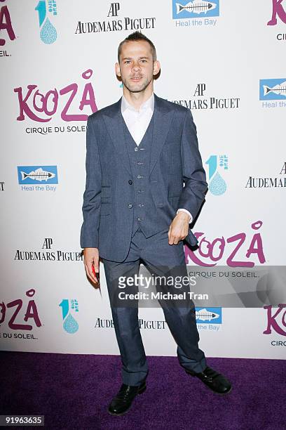 Dominic Monaghan arrives to the opening night gala for Cirque du Soleil's "Kooza" held at Santa Monica Pier on October 16, 2009 in Santa Monica,...
