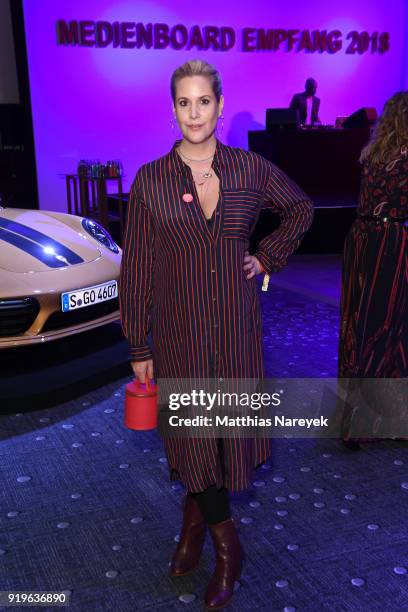 Anika Decker attends the Medienboard Berlin-Brandenburg Reception during the 68th Berlinale International Film Festival Berlin at on February 17,...