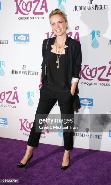 Radha Mitchell arrives to the opening night gala for Cirque du Soleil's "Kooza" held at Santa Monica Pier on October 16, 2009 in Santa Monica,...