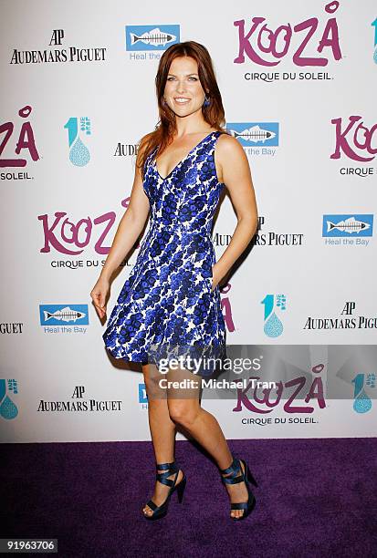 Ali Larter arrives to the opening night gala for Cirque du Soleil's "Kooza" held at Santa Monica Pier on October 16, 2009 in Santa Monica, California.