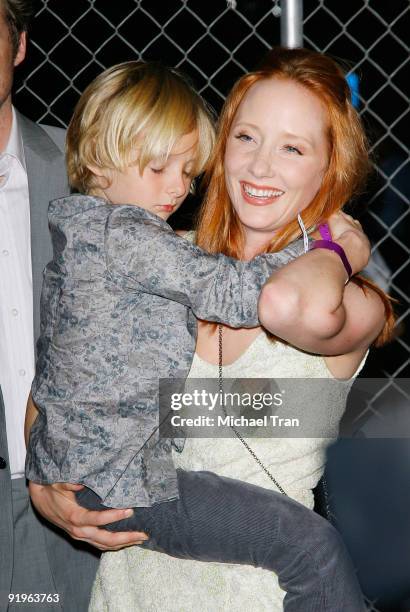 Anne Heche arrives to the opening night gala for Cirque du Soleil's "Kooza" held at Santa Monica Pier on October 16, 2009 in Santa Monica, California.