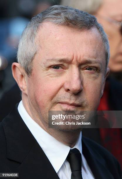 Louis Walsh attends the funeral of Boyzone singer Stephen Gately at St Laurence O'Toole Church on October 17, 2009 in Dublin, Ireland. The Irish...