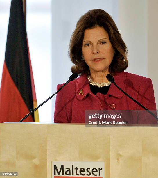 Queen Silvia of Sweden opens the first german section in a hospital for dementia patients following the model of her organisation Silviahemmet, a...