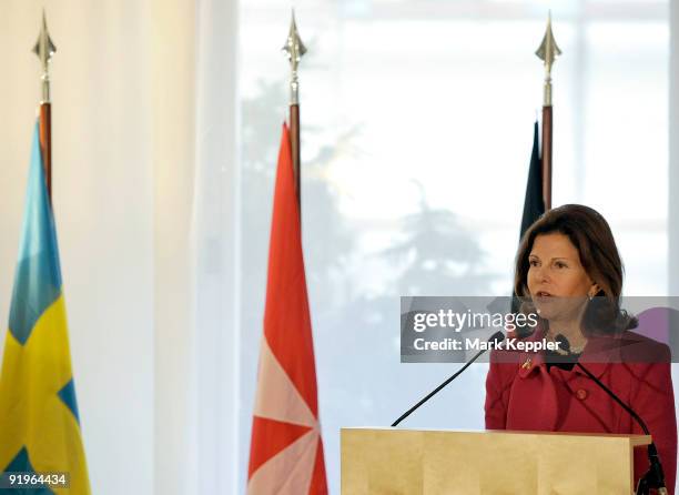 Queen Silvia of Sweden opens the first german section in a hospital for dementia patients following the model of her organisation Silviahemmet, a...