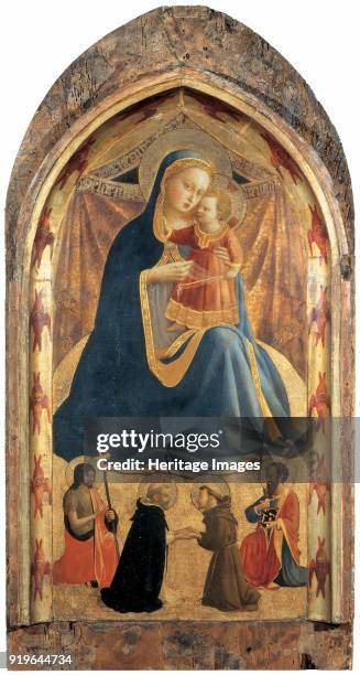 Madonna of Humility with Saints, ca 1429. Found in the Collection of Galleria Nazionale, Parma.