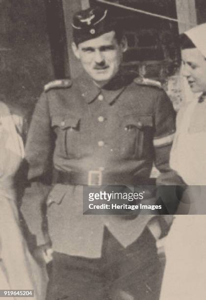 Irmfried Eberl as the first commandant of Treblinka, 1942. Found in the Collection of United States Holocaust Memorial Museum. Strictly for Editorial...
