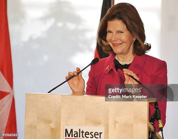 Queen Silvia of Sweden opens the first german section in a hospital for dementia patients following the model of her organisation Silviahemmet, a...