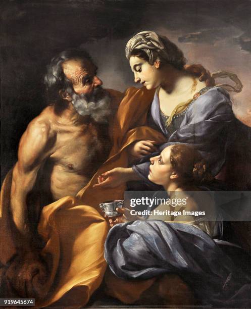 Lot and his Daughters, 1685. Found in the Collection of Palazzo Chigi, Ariccia.