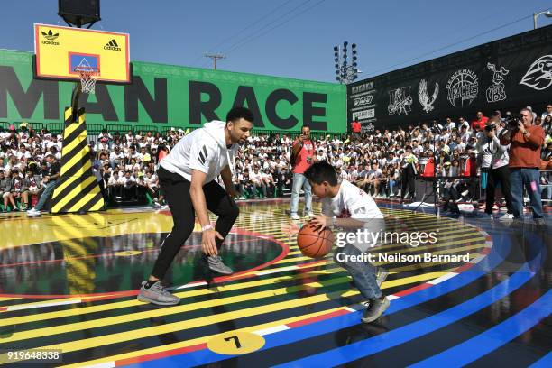 Jamal Murray at adidas Creates 747 Warehouse St. - an event in basketball culture on February 17, 2018 in Los Angeles, California.