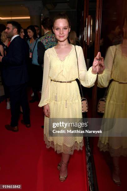 Sonja Gerhardt attends the Medienboard Berlin-Brandenburg Reception during the 68th Berlinale International Film Festival Berlin at on February 17,...