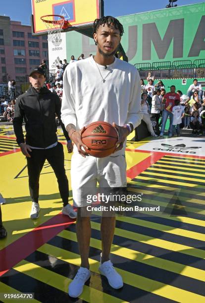 Brandon Ingram at adidas Creates 747 Warehouse St. - an event in basketball culture on February 17, 2018 in Los Angeles, California.