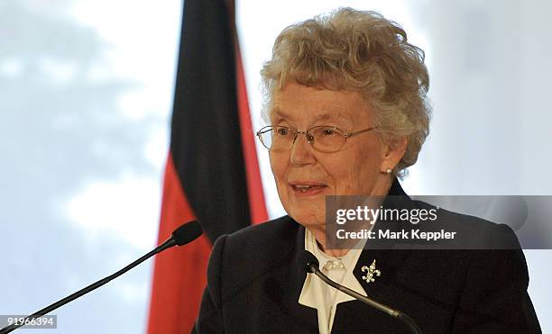 Prof. Dr. Barbro Beck-Fries speaks during the opening ceremony of the first german section in a hospital for dementia patients following the model of...