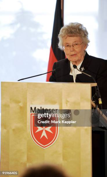 Prof. Dr. Barbro Beck-Fries speaks during the opening ceremony of the first german section in a hospital for dementia patients following the model of...