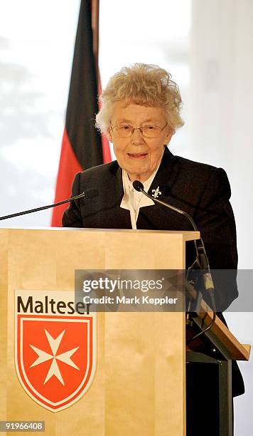 Prof. Dr. Barbro Beck-Fries speaks during the opening ceremony of the first german section in a hospital for dementia patients following the model of...