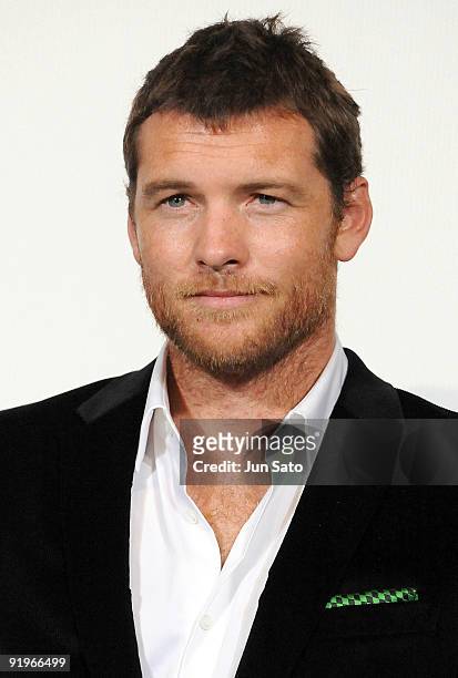 Actor Sam Worthington attends the Avatar" Stage Greeting at Toho Cinema Roppongi Hills on October 17, 2009 in Tokyo, Japan. The film will open on...