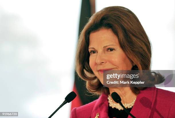 Queen Silvia of Sweden opens the first german section in a hospital for dementia patients following the model of her organisation Silviahemmet, a...