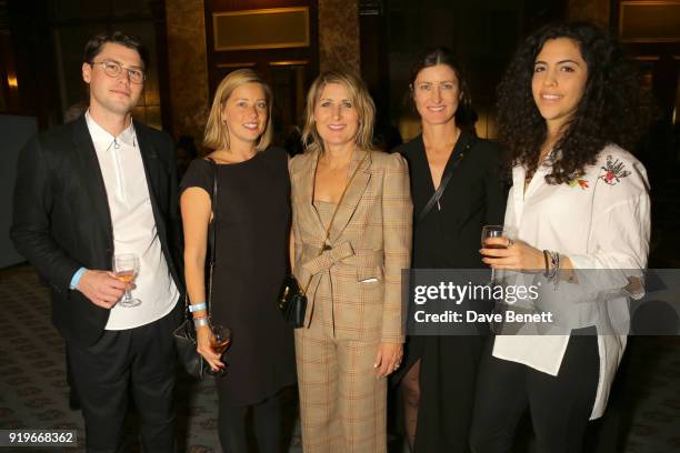 Brad Waters; Tess Fowler; Cheryl Manning; Gabrielle Manning and Helena Crowther attend the Opening evening for the Australian Fashion Council's...