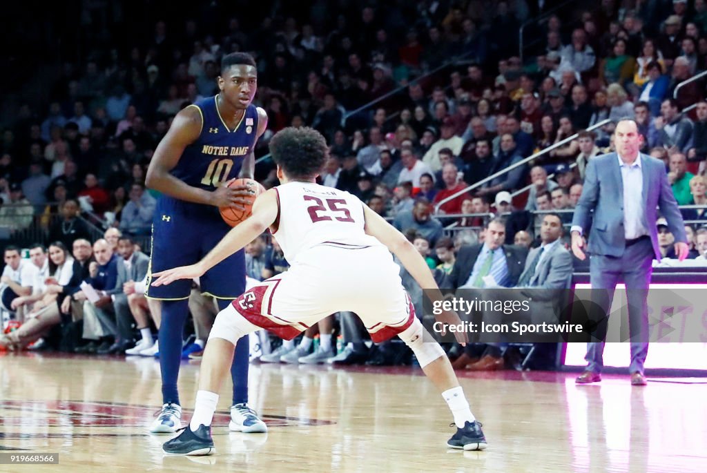 COLLEGE BASKETBALL: FEB 17 Notre Dame at Boston College