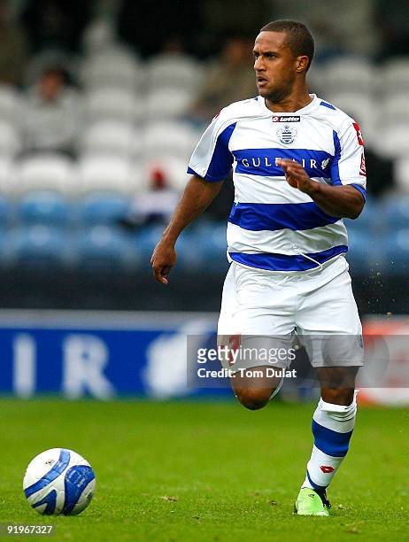 Wayne Routledge of Queens Park Rangers is shown in action during the Coca Cola Championship match between Queens Park Rangers and Preston North End...