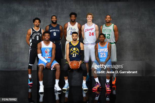 Spencer Dinwiddie of the Brooklyn Nets, Buddy Hield of the Sacramento Kings, Andre Drummond of the Detroit Pistons, Joel Embiid of the Philadelphia...