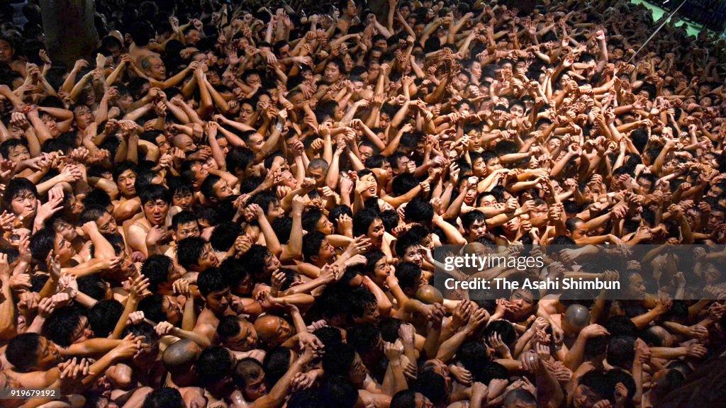 Naked Festival Takes Place At Saidaiji Temple