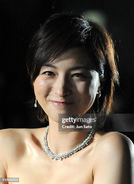 Actress Ryoko Hirosue attends the 22nd Tokyo International Film Festival Opening Ceremony at Roppongi Hills on October 17, 2009 in Tokyo, Japan. TIFF...