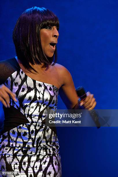 Alexandra Burke performs at Girlguiding UK's Big Gig at Wembley Arena on October 17, 2009 in London, England.