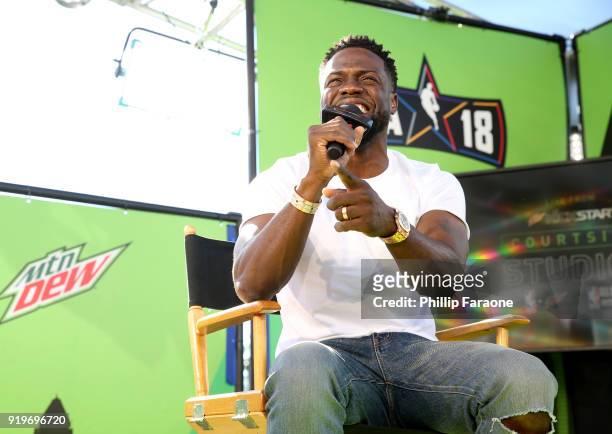 Kevin Hart encourages fans to enter his #CourtSidekickContest for the chance to sit courtside with Kevin during the 2018 NBA Playoffs at Mtn Dew...