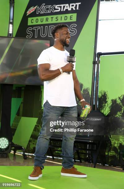 Kevin Hart encourages fans to enter his #CourtSidekickContest for the chance to sit courtside with Kevin during the 2018 NBA Playoffs at Mtn Dew...