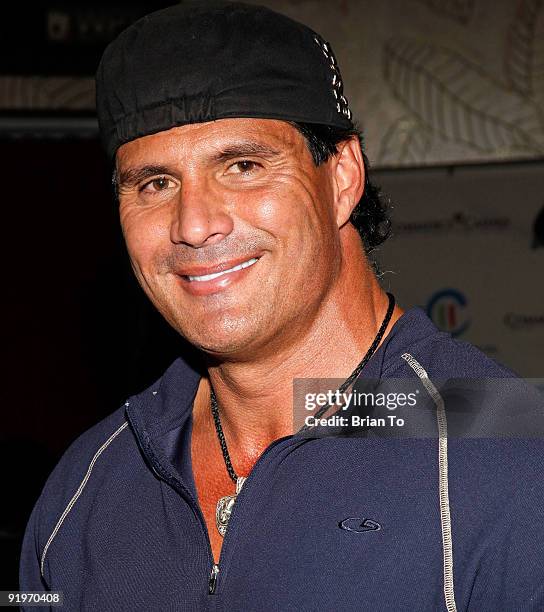 Jose Canseco attends Children's Institute Hosts "Poker For A Cause" Celebrity Poker Tournament at Commerce Casino on October 17, 2009 in City of...