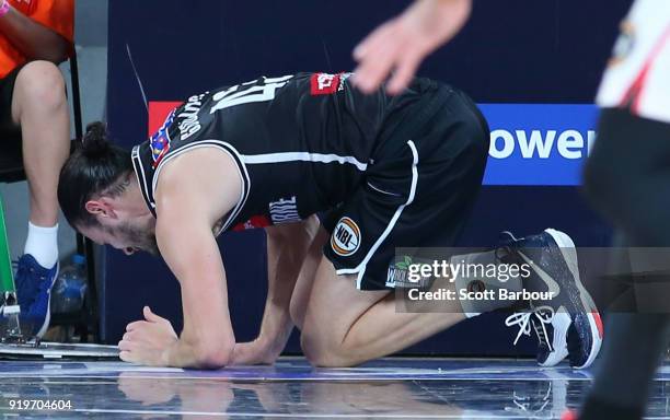 During the round 19 NBL match between Melbourne United and the Illawarra Hawks at Hisense Arena on February 18, 2018 in Melbourne, Australia.