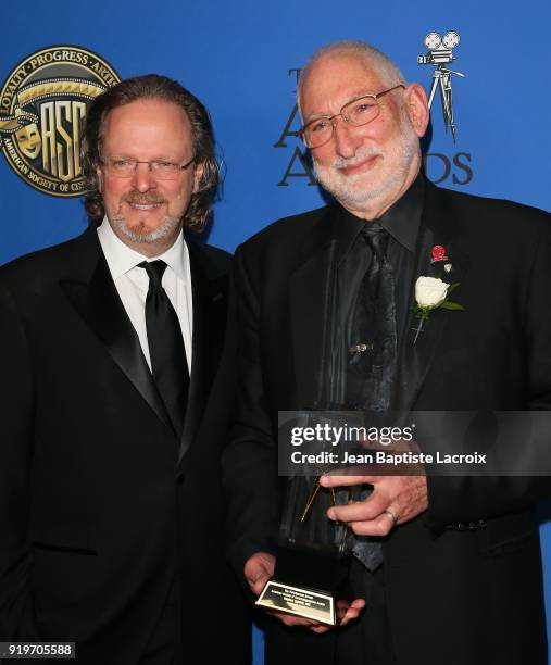 Bob Gazzale and Stephen Lighthill attend the 32nd Annual American Society of Cinematographers Awards on February 17, 2018 in Hollywood, California.