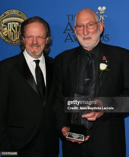 Bob Gazzale and Stephen Lighthill attend the 32nd Annual American Society of Cinematographers Awards on February 17, 2018 in Hollywood, California.