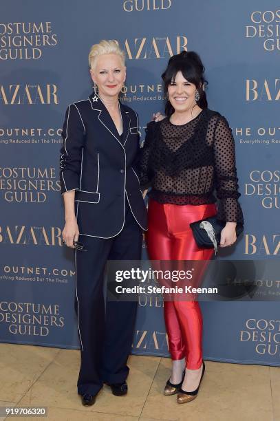 Alexis Martin Woodall and Lou Eyrich attend Harper's BAZAAR and the CDG Celebrate Top Costume Designers and Nominees of the 20th CDGA with an Event...