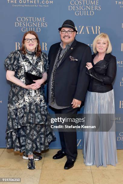 Glenda Bailey, Salvador Perez and Cate Adair attend Harper's BAZAAR and the CDG Celebrate Top Costume Designers and Nominees of the 20th CDGA with an...