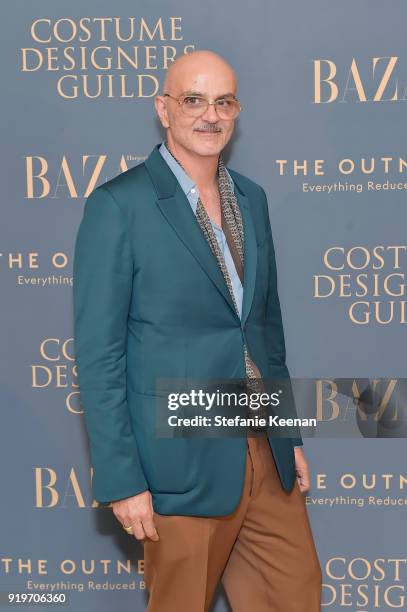 Patrik Milani attends Harper's BAZAAR and the CDG Celebrate Top Costume Designers and Nominees of the 20th CDGA with an Event Presented by The...