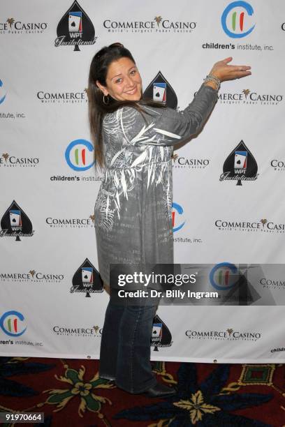 Actress Camryn Manheim attends the Children's Institute ''Poker For A Cause'' Celebrity Poker Tournament at Commerce Casino on October 17, 2009 in...