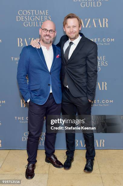 Andres Sosa and Jimmi Simpson attend Harper's BAZAAR and the CDG Celebrate Top Costume Designers and Nominees of the 20th CDGA with an Event...