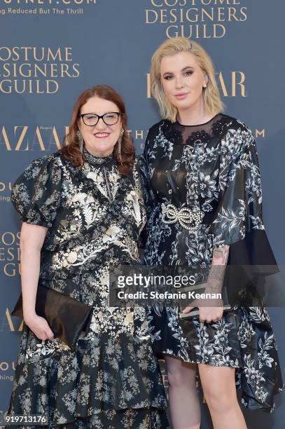 Glenda Bailey and Ireland Baldwin attend Harper's BAZAAR and the CDG Celebrate Top Costume Designers and Nominees of the 20th CDGA with an Event...