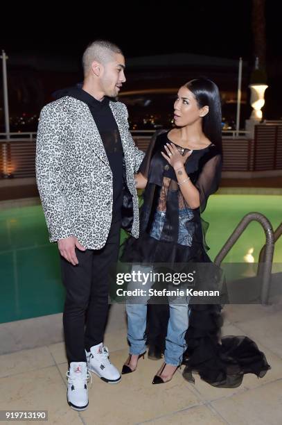 Rick Gonzalez and Jhene Aiko attend Harper's BAZAAR and the CDG Celebrate Top Costume Designers and Nominees of the 20th CDGA with an Event Presented...