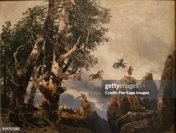 The Valkyries Rock. Set Design For Act Iii Of Opera Die Walküre By Richard Wagner. Bayreuth, The Valkyries Rock. Set Design For Act Iii Of Opera Die Walküre By Richard Wagner. Bayreuth,